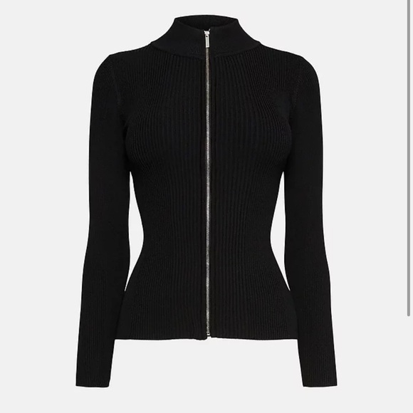 Karen Millen High Stand-Up Collar Cardigan – Stylish & Sophisticated - Picture 1 of 10